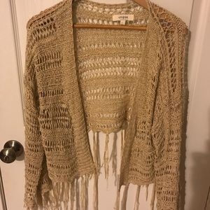 Boho fringe sweater